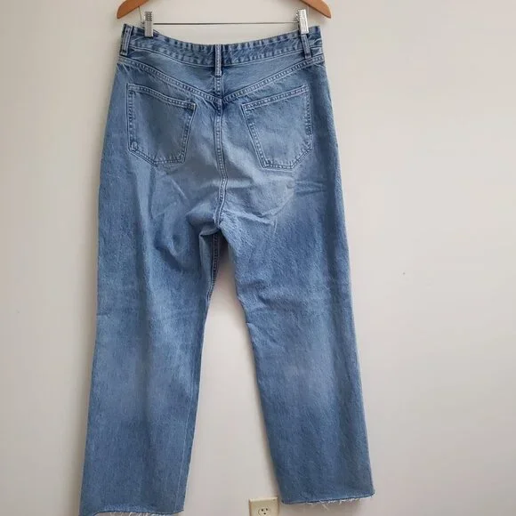 Zara WIDE LEG JEANS HIGH RISE WIDE LEG FULL LENGTH SZ 14-34 - Picture 5 of 12